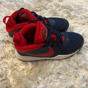 NIKE YOUTH RED AND BLUE SHOES ⛹🏽‍♂️